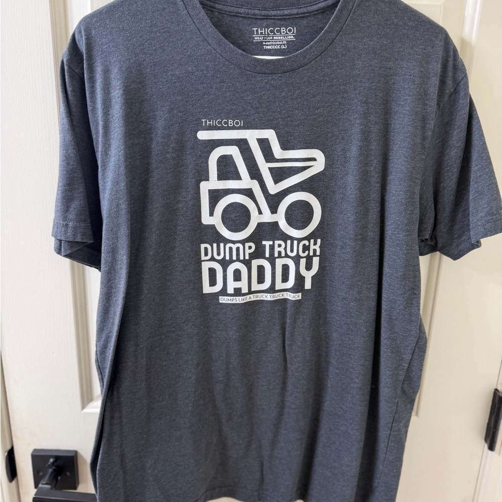 Gray Men's Graphic T Shirt - Large